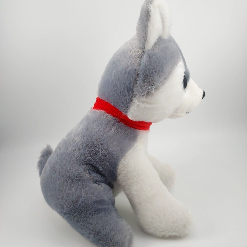 BMI Merchandise Husky Puppy Sparkling Blue Eyes Sweet Clean 10" Plush NWT NEW - Picture 4 of 12